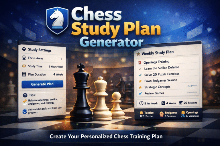 Chess Study Plan Generator